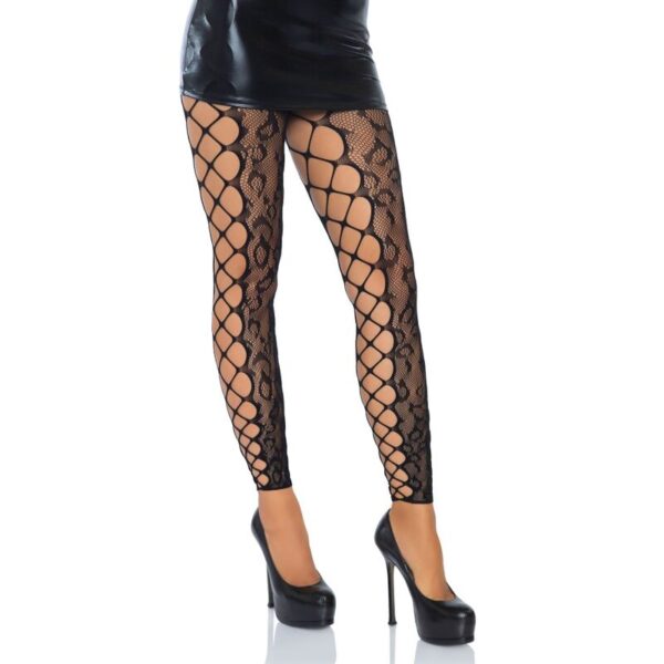 LEG AVENUE - FOOTLESS CROTHLESS TIGHTS ONE SIZE - Imagen 4