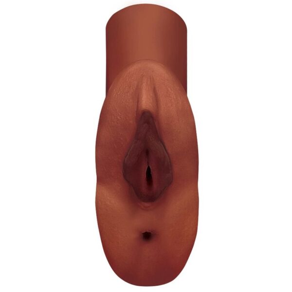 PDX PLUS - PERFECT PUSSY DOUBLE STROKER MASTURBADOR VAGINA Y ANO MARRÓN - Imagen 2
