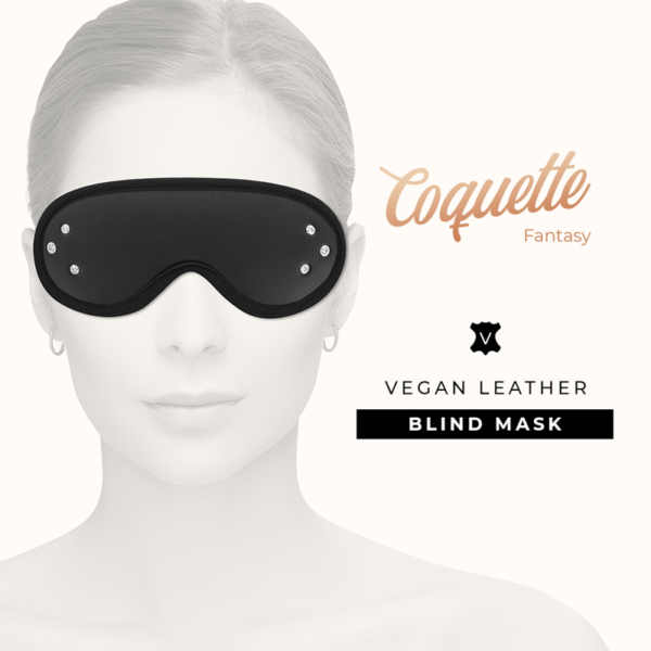 COQUETTE CHIC DESIRE - FANTASY ANTIFAZ CUERO VEGANO CON FORRO DE NEOPRENO - Imagen 5