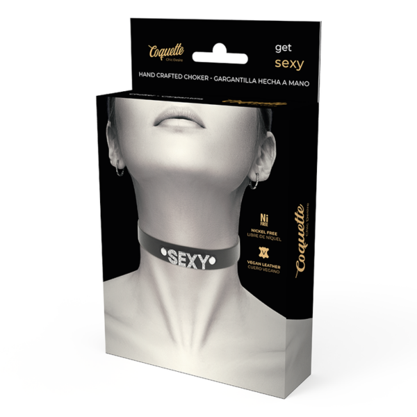 COQUETTE CHIC DESIRE - CHOKER CUERO VEGANO SEXY - Imagen 5