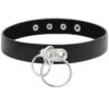 COQUETTE CHIC DESIRE - CHOKER CUERO VEGANO DOBLE ANILLA - Imagen 3