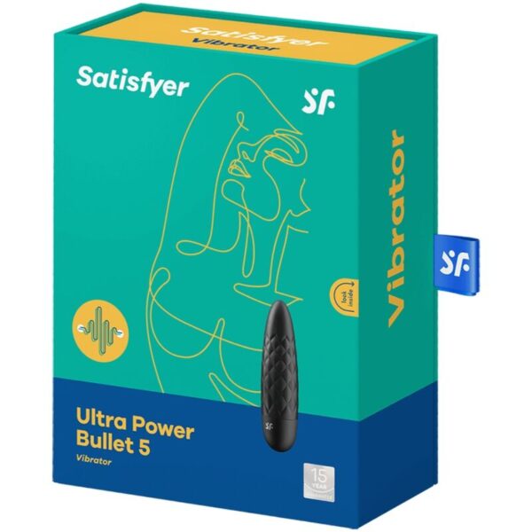 SATISFYER - ULTRA POWER BULLET 5 BALA VIBRADORA NEGRA - Imagen 3