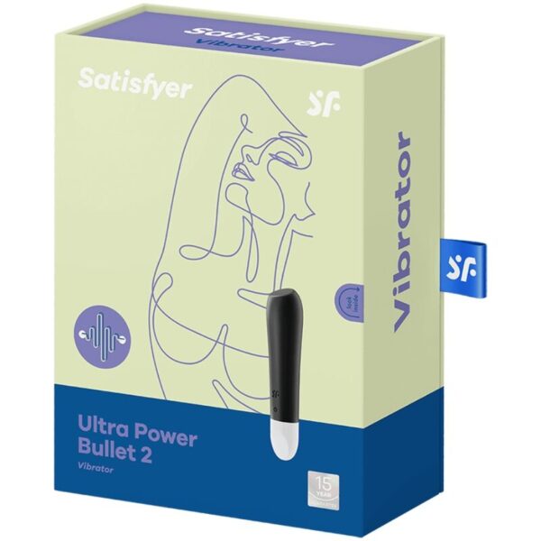 SATISFYER - ULTRA POWER BULLET 2 BALA VIBRADORA NEGRA - Imagen 3