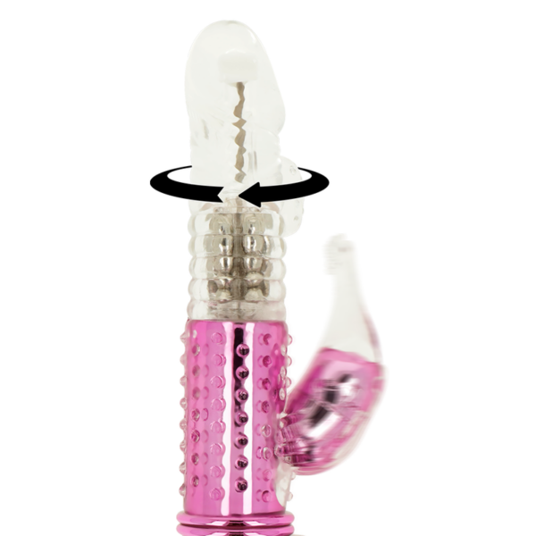 OHMAMA - VIBRADOR CON FUNCION ROTACION Y ESTIMULADOR CLITORIS - Imagen 2