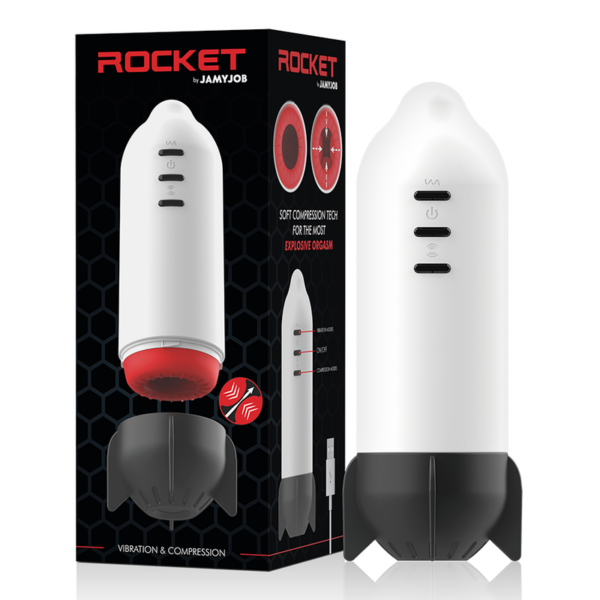 JAMYJOB - ROCKET MASTURBADOR TECNOLOGÍA SOFT COMPRESSION Y VIBRACIÓN - Imagen 2