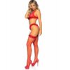 LEG AVENUE - SET TRES PIEZAS DE ENCAJES TALLA ÚNICA - ROJO - Imagen 4