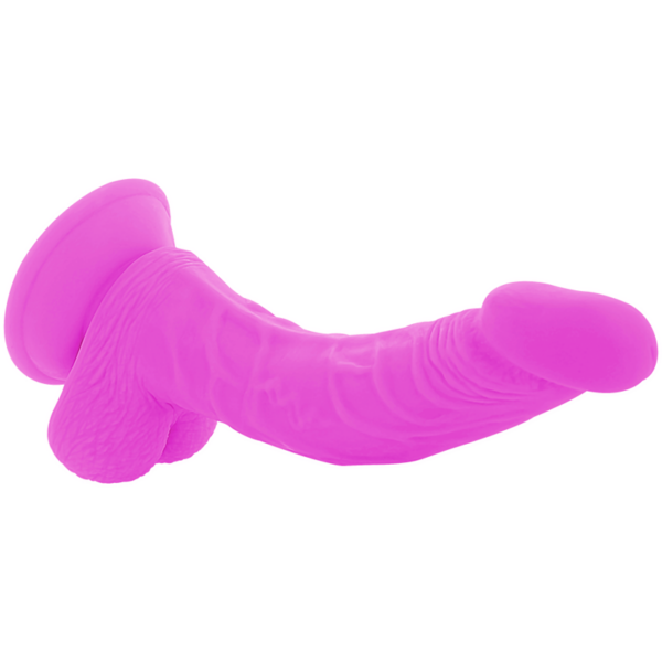 DIVERSIA - DILDO REALÍSTICO FLEXIBLE CON VIBRACIÓN LILA 21.5 CM -O- 4.5 CM - Imagen 3