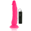 DIVERSIA - DILDO REALÍSTICO FLEXIBLE CON VIBRACIÓN ROSA 21 CM -O- 4.9 CM - Imagen 4