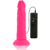 DIVERSIA - DILDO REALÍSTICO FLEXIBLE CON VIBRACIÓN ROSA 23 CM -O- 4.3 CM - Imagen 4