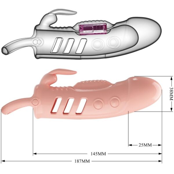 PRETTY LOVE - SLOANE FUNDA PENE RABBIT NATURAL - Imagen 4