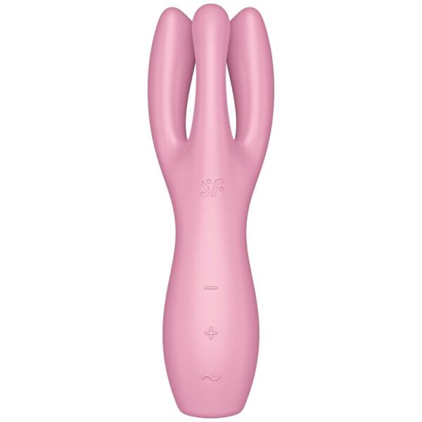 SATISFYER - THREESOME 3 VIBRADOR ROSA - Imagen 2