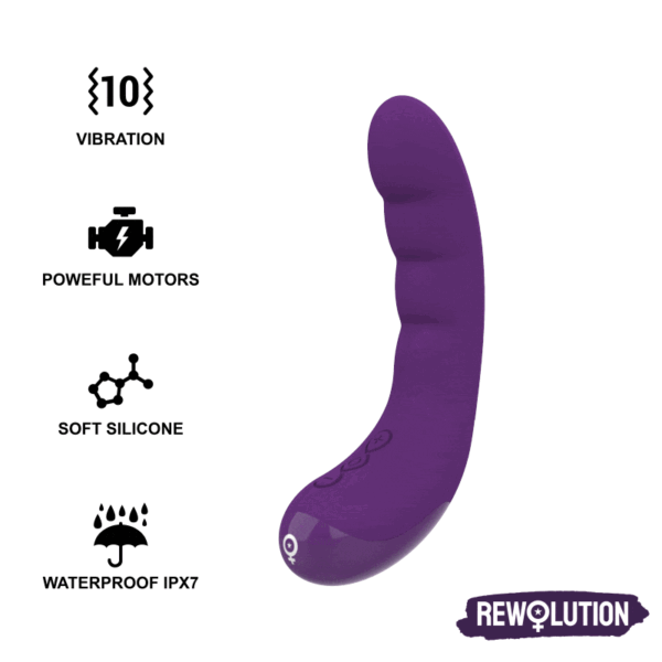 REWOLUTION - REWOCURVY VIBRADOR FLEXIBLE RECARGABLE - Imagen 2