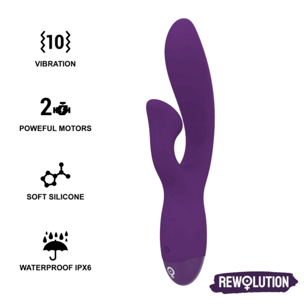 REWOLUTION - REWOFUN VIBRADOR FLEXIBLE CON RABBIT - Imagen 2