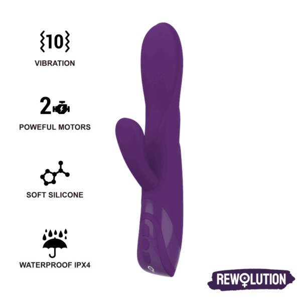REWOLUTION - REWORABBIT VIBRADOR FLEXIBLE CON RABBIT - Imagen 2