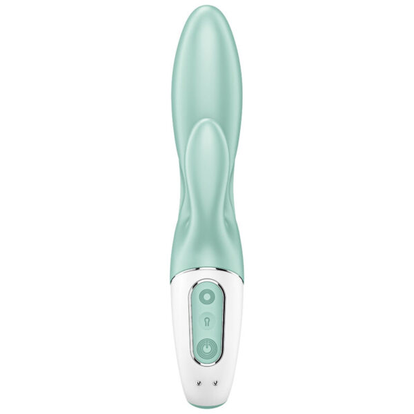 SATISFYER - AIR PUMP BUNNY 5+ VIBRADOR RABBIT INFLABLE APP VERDE - Imagen 2