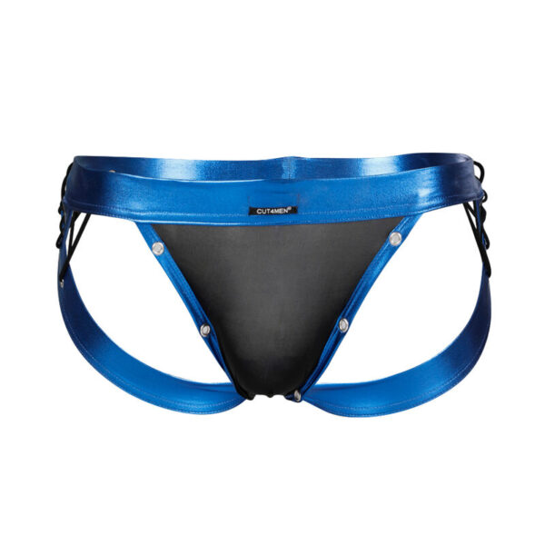 CUT4MEN - JOCKSTRAP DESIRE CUERO AZUL S - Imagen 3
