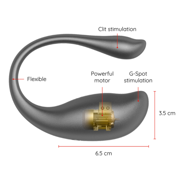 ONINDER - NAIROBI HUEVO VIBRADOR NEGRO - APP GRATUITA - Imagen 4