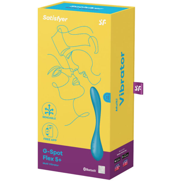 SATISFYER - G-SPOT FLEX 5 MULTI VIBRADOR AZUL - Imagen 5