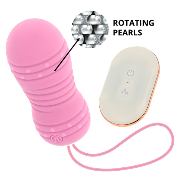 OHMAMA - HUEVO CONTROL REMOTO 7 MODOS ROTACION ROSA - Imagen 3