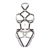 LEG AVENUE - KINK - TEDDY ARNÉS CON ARO DE CORAZÓN TALLA S - NEGRO - Imagen 3