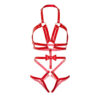 LEG AVENUE - KINK - TEDDY ARNÉS CON TACHUELAS TALLA S - ROJO - Imagen 3