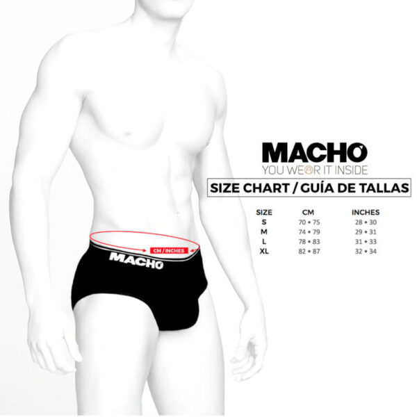 MACHO - MX24NB SLIP NEGRO XL - Imagen 3