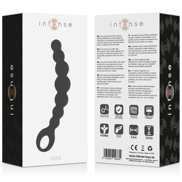 INTENSE - ANAL BEADS MAX NEGRO - Imagen 5