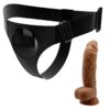PRETTY LOVE - HARNESS BRIEFS ARNÉS UNIVERSAL CON DILDO MICHEAL 20 CM NEGRO - Imagen 4