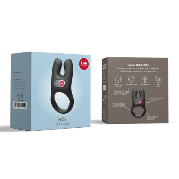 FUN FACTORY - NOS ANILLO VIBRADOR NEGRO - Imagen 5