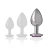 INTENSE - PLUG ANAL METAL ALUMINIO CON CRISTAL VIOLETA TALLA L - Imagen 5
