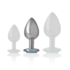 INTENSE - PLUG ANAL METAL ALUMINIO CON CRISTAL AZUL TALLA M - Imagen 5