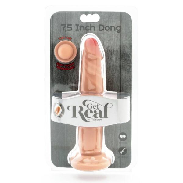 GET REAL - DUAL DENSITY DONG 19 CM NATURAL - Imagen 3