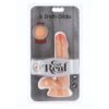 GET REAL - DUAL DENSITY DILDO 17 CM CON TESTÍCULOS NATURAL - Imagen 2