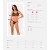 OBSESSIVE - CELIA NOIR SET 2 PIEZAS XS/S - Imagen 5