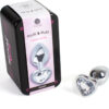 SECRETPLAY - METAL BUTT PLUG CORAZÓN TRANSPARENTE TALLA S 7 CM - Imagen 2