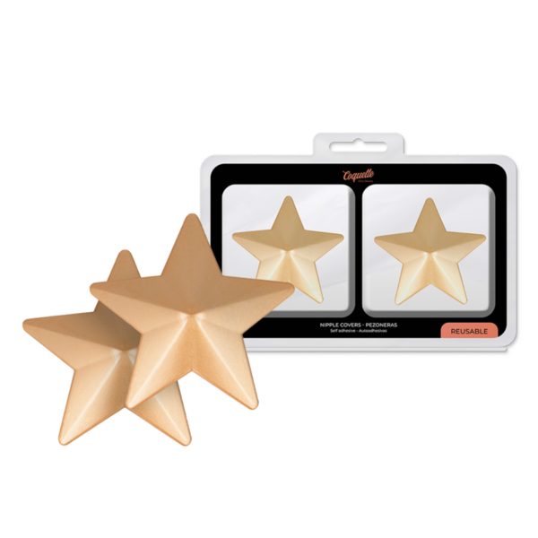 COQUETTE CHIC DESIRE - CUBRE PEZONES METAL ESTRELLAS - Imagen 2