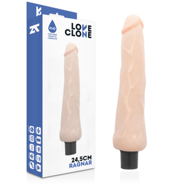 LOVECLONE - RAGNAR VIBRADOR REALÍSTICO SELF LUBRICATION 24.5 CM -O- 3.5 CM - Imagen 2