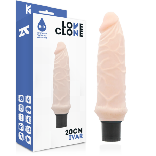 LOVECLONE - IVAR VIBRADOR REALÍSTICO SELF LUBRICATION 20 CM -O- 3.7 CM - Imagen 2