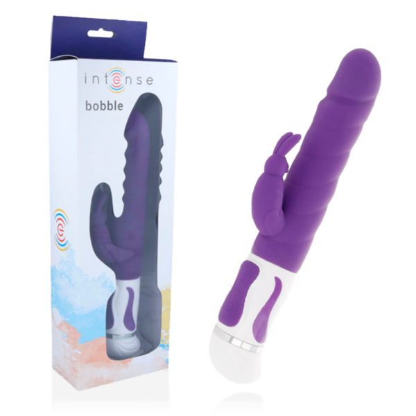 INTENSE - BOBBLE VIBRADOR ROTADOR SILICONA LILA - Imagen 2