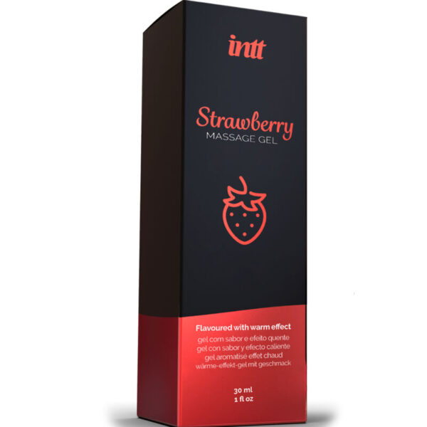 INTT MASSAGE  ORAL SEX - GEL DE MASAJE SABOR A FRESA EFECTO CALOR - Imagen 3