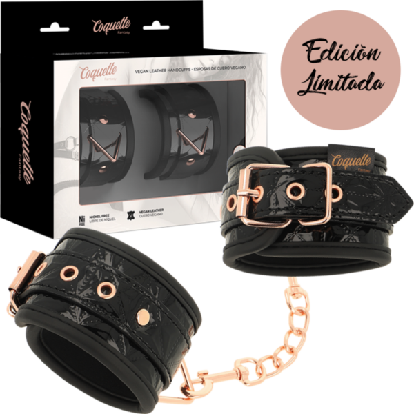 COQUETTE CHIC DESIRE - BLACK EDITION ESPOSAS PARA MANOS CON FORRO DE NEOPRENO - Imagen 2