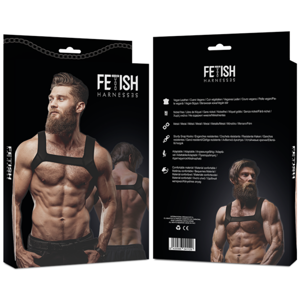 FETISH SUBMISSIVE ATTITUDE - ARNÉS NEOPRENO PECHO HOMBRE TALLA L - Imagen 4