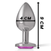 INTENSE - PLUG ANAL METAL ALUMINIO CORAZÓN ROSA TALLA L - Imagen 4