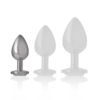 INTENSE - PLUG ANAL METAL ALUMINIO CORAZÓN BLANCO TALLA S - Imagen 5