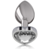 INTENSE - PLUG ANAL METAL ALUMINIO CORAZÓN BLANCO TALLA M - Imagen 2