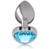INTENSE - PLUG ANAL METAL ALUMINIO CORAZÓN AZUL TALLA M - Imagen 2