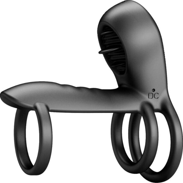 PRETTY LOVE - JAMMY FUNDA DE PENE 12 VIBRACIONES CON LENGUA RECARGABLE SILICONA - Imagen 3