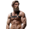 FETISH SUBMISSIVE ATTITUDE - ARNÉS DEPORTIVO AJUSTABLE NEOPRENO PECHO HOMBRE - Imagen 3