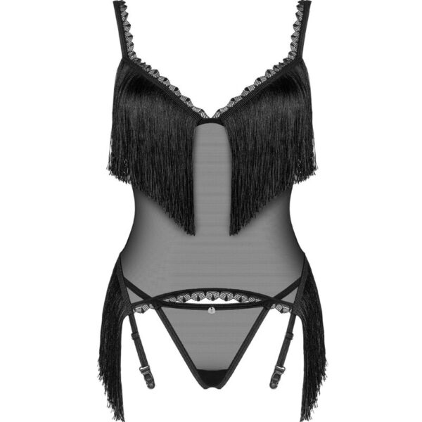 OBSESSIVE - SHERILA CORSET  TANGA XS/S - Imagen 5