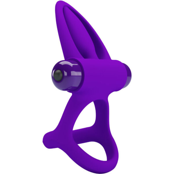 PRETTY LOVE - ANILLO VIBRADOR 10 VIBRACIONES SILICONA VIOLETA - Imagen 3